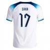Camiseta de fútbol Inglaterra SAKA 17 1ª equipación Copa Mundo 2022 Camiseta de fútbol Inglaterra SAKA 17 1ª equipación Copa Mundo 2022
